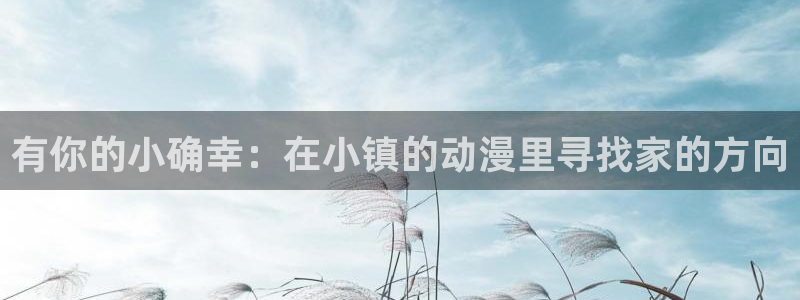 age动漫正版网：有你的小确幸：在小镇的动漫里寻找家的方向