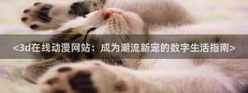 下载age动漫：<3d在线动漫网站：成为潮流新宠的数字生活指南>
